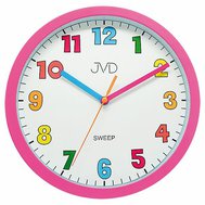 Dětské nástěnné hodiny s plynulým chodem 25cm JVD HA46.2
