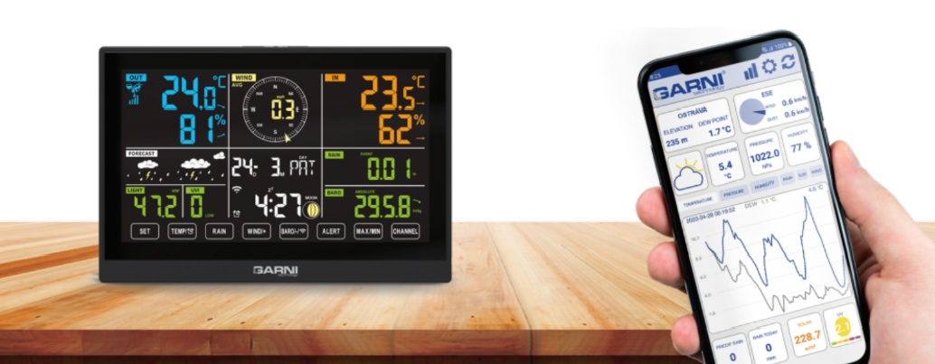 Wi-Fi meteostanice GARNI 980 Arcus